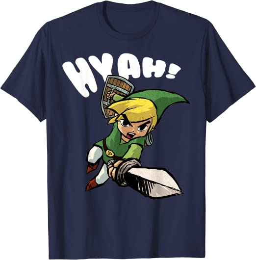 Nintendo Legend Of Zelda Link Hyah Poster T-Shirt