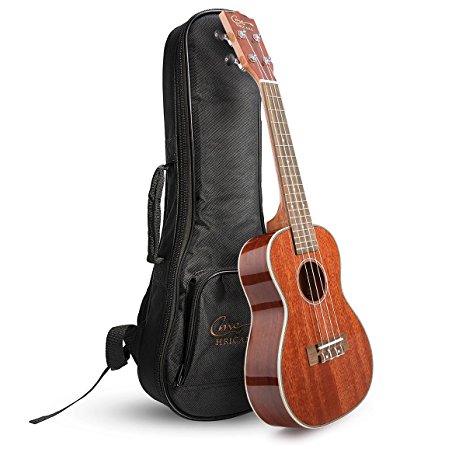 Hricane UKS-1 Concert 23inch Professional Ukulele Starter Small Guitar Pack with Gig Bag