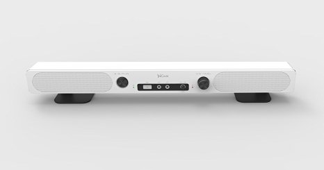 Icoox 2016 Mini Sound Bar - Bluetooth 4.1 Speaker ,Surround Sound System for TV, Smartphone, Computer (White)