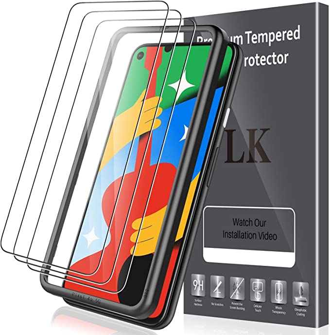 LK [3 Pack] Screen Protector for Google Pixel 4a 5G [Not Fit for Pixel 4a 4G] Tempered Glass 9H Hardness, Case Friendly, HD Clear, Anti Scratch Film