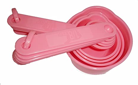 FashionBoutique 10pcs Measuring Cup and Spoon Set (Pink)
