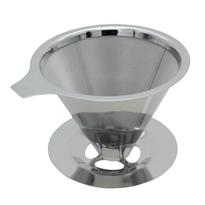 Coffee Filters, PYRUS Pour Over Coffee with Stand Filter Reusable Stainless Steel Coffee Dripper