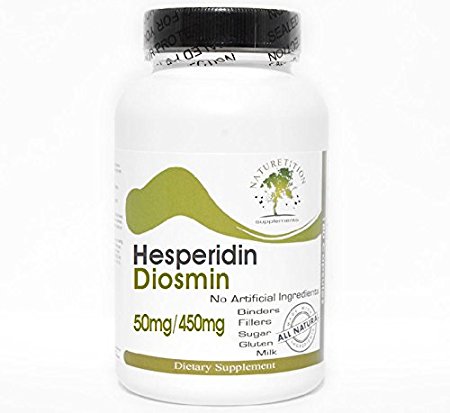 Hesperidin 50mg Diosmin 450mg ~ 180 Capsules - No Additives ~ Naturetition Supplements