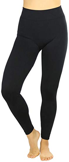 ToBeInStyle Women's High Waist Fleece Lined Ankle Length Leggings