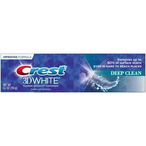 Crest, Toothpaste 3D White Deep Clean, 4.1 Ounce