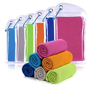 Willceal Cooling Towel, Cool Towel for Instant Cooling Relief，40" 12"，for Sports, Workout, Travel, Fitness, Gym, Yoga, Pilates, Camping & More