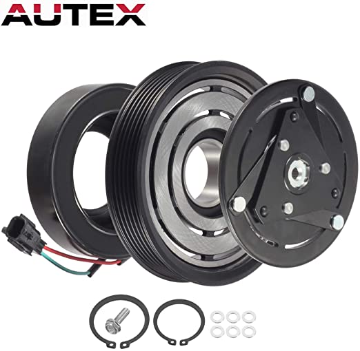 AUTEX AC A/C Compressor Clutch Coil Assembly Kit 92600JA00A compatible with Altima 2007 2008 2009 2010 2011 2012 4CYL 2.5L compatible with Sentra 2007 2008 2009 2010 2011 2012 4CYL 2.5L