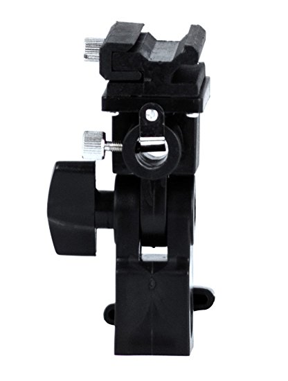 Phot-R Type B Professional Universal Light Stand Swivel Hot Shoe Flash Holder Mount with Umbrella Holder for Canon and Nikon
