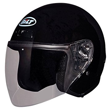 BILT Roadster Open-Face Motorcycle Helmet - MD, Black