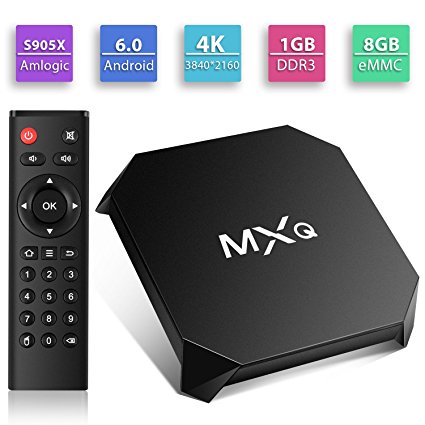 MXQ U2  android 6.0 tv box Amlogic S905X Quad-Core 1/8G eMMC Software Pre-installed Ultra HD 4K H.265 Hardware Video Decode 2.4G WIFI Smart TV Box