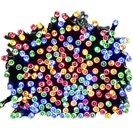 Solar Christmas String Lights,easyDecor 200 LED 72ft Multi-color 8 Modes Waterproof Decorative Fairy Light for Halloween Decor,Indoor,Outdoor,Party,Wedding Decoration,Patio,Garden,Holiday,Xmas Tree