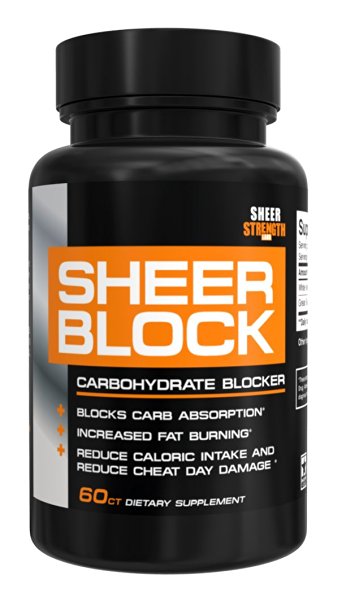 #1 Carb Blocker Weight Loss Pills - Sheer BLOCK - Lose Weight Fast with 100% Pure White Kidney Bean + Green Tea Extract - Enjoy Real Results You Can See and Feel - 100% Money Back Guarantee