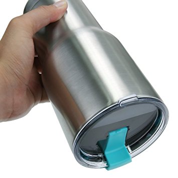 NEW Premium Quality 100% LEAK PROOF Lid For Ozark Trail, YETI, RTIC and other 30 OZ Tumblers by GetiGrip (Blue)