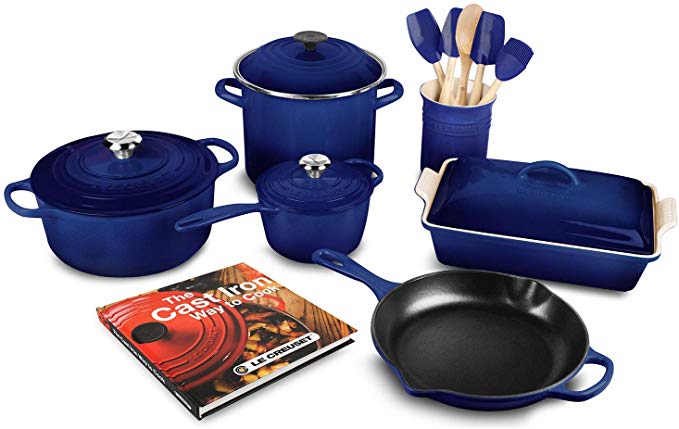 Le Creuset 16-piece Cookware Set (Indigo)