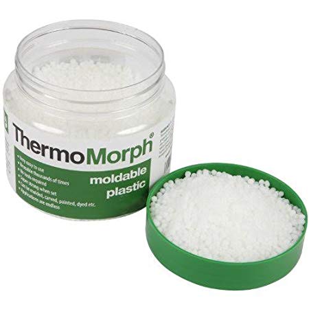 ThermoMorph - Moldable Plastic Pellets 8.8 oz (250g): Reheatable - Reusable - Remoldable - Crafting Plastic: Moldable Sculpting Plastic: Heat Pliable, Cool Hard