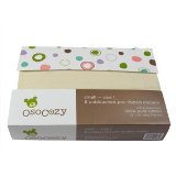 OsoCozy 6 Pack Prefolds Unbleached Cloth Diapers Size 2