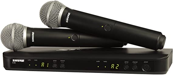 Shure BLX288/PG58 H9 | Two PG58 Handheld Microphones Dual Channel Handheld Wireless System