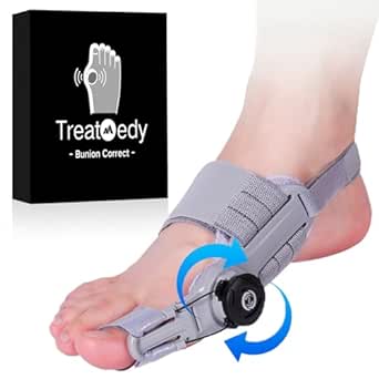 Treatmedy Bunion Fix, Bunion Corrector for Toe Repair, Big Toe Straightener Splint for Women and Men, Hammer Toe Fix and Bunions Correction