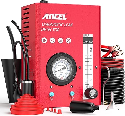 ANCEL S3000 PRO Automotive Smoke Machine with Built-in Air Pump and Pressure Gauge. Professional Vehicle Leak Diagnostic Detector Tools Kit for Leaks Test in Vacuum,Fuel, EVAP and Other Cars System