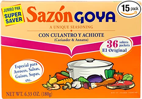 Goya Sazon with Corianto and Annatto - 6.33 oz. box, 15 per case