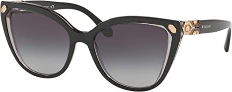 Sunglasses Bvlgari BV 8212 B 54718G TOP BLACK ON TRANSPARENT GREY