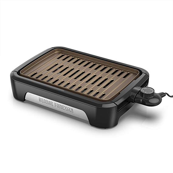 George Foreman Smokeless Electric Grill 90 Square Inch in Black, GFS0090SBC