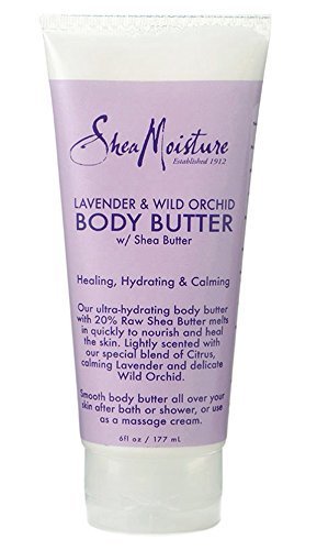 Shea Moisture Body Butter, Lavender & Wild Orchid 6 Ounces