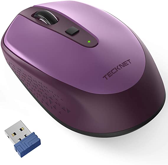 TeckNet Omni Small Portable 2.4G Wireless Optical Mouse with USB Nano Receiver for Laptop Computer, 18 Month Battery Life, 3 Adjustable DPI Levels: 2000/1500/1000 DPI