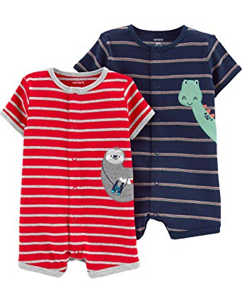 Carter's Baby Boys' 2-Pack Snap-up Romper