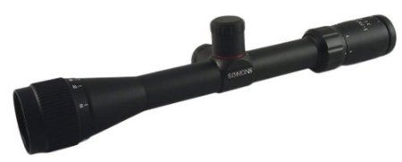 Simmons 22 Mag Truplex Reticle Adjustable Objective Rimfire Riflescope with Rings 3-9x32mm Matte