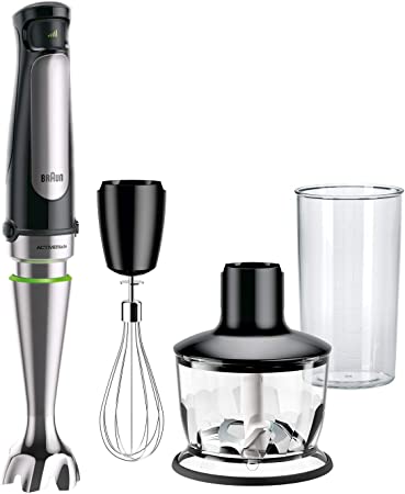 Braun MultiQuick MQ7035 Immersion Hand Blender   2-Cup Food Processor, Whisk, Beaker