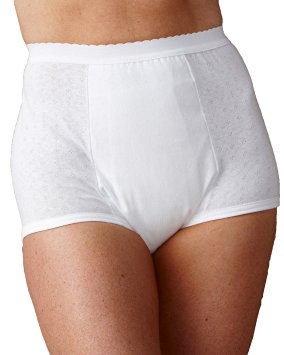 Health Dri Heavy Duty Incontinence Panties, White, 20 - Nylon