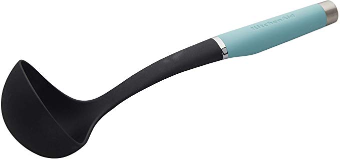 KitchenAid KO006OHAQA Gourmet Nylon Ladle, One Size, Aqua Sky