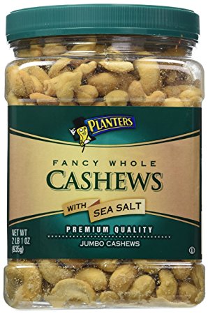 Planters Fancy Whole Cashews with Sea Salt - 33 oz