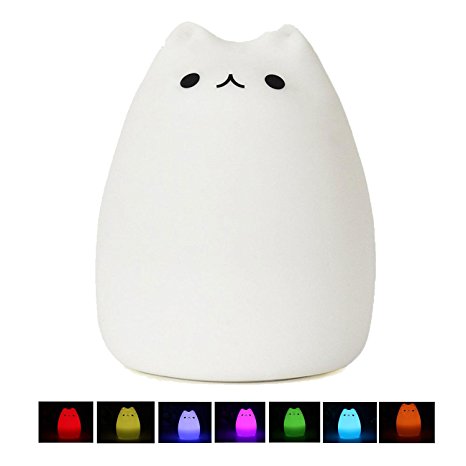 niceEshop Portable Rechargeable Silicone LED Children Night Light
