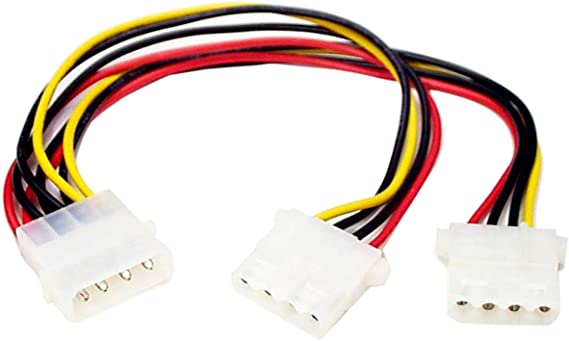 StarTech.com LP4 to 2x LP4 Power Y Splitter Cable M/F - LP4 Splitter - Molex Y Splitter - Molex Splitter (PYO2L)