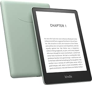 Kindle Paperwhite Signature Edition | 32 GB with a 6.8" display, wireless charging and auto-adjusting front light, without Ads, agave green   Kindle Unlimited