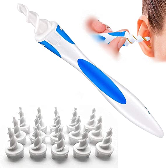 2022 Q-Grips Ear Wax Removal Tool- Safe Ear Wax Removal Tool, 16 Pcs Ear Cleaner Swab Soft Safe Spiral Removal Cleaner q-Grips Ear Pick Clean for Adults and Kids