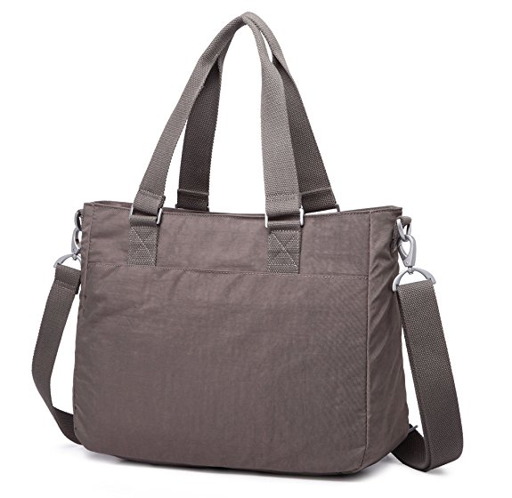 Crest Design Water Repellent Nylon Shoulder Bag Handbag, 14 inch Laptop Bag Notebook Briefcase Travel Work Tote Bag
