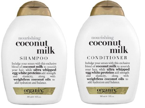 Organix: Nourishing Coconut Milk Shampoo   Conditioner, 13 oz Combo Pack