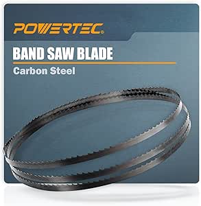 POWERTEC 59-1/2 Inch Bandsaw Blades, 3/8" x 6 TPI Band Saw Blades for Wen 3959, Sears Craftsman, Porter-Cable, Ryobi, Delta, B&D and Skil 9" Band Saw for Woodworking, 1 Pack (13101XV)