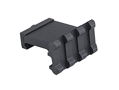Low Profile Tactical Picatinny/Weaver 90 Degree Angle Mount, 1.37" Long with 3 Slots