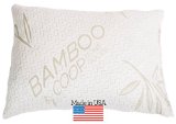 Premium Shredded Memory Foam Toddler Pillow with Bamboo Case Washable hypoallergenic USA