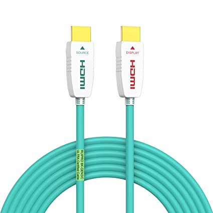 RUIPRO 8K HDMI Fiber Optic Ultra Certified Cable 10m HDMI 2.1 48Gbps 8K@60Hz 4K@120Hz Dynamic HDR, eARC, HDCP 2.2 Slim Flexible for LG Samsung TCL Sony RTX 3080 3090 Xbox PS5/4 Roku