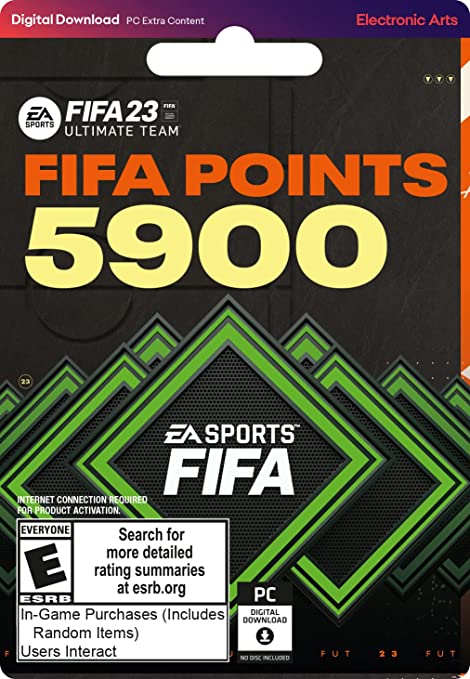 FIFA 23: 5900 Ultimate Team Points 49.99 USD - PC [Online Game Code]