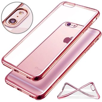 iPhone 6S Case ZIIDII Apple iPhone 66S Case 47 Inch Hybrid Shock-Absorption Bumper and Anti-Scratch Cover With Clear Back For iphone 66S -Rose Gold