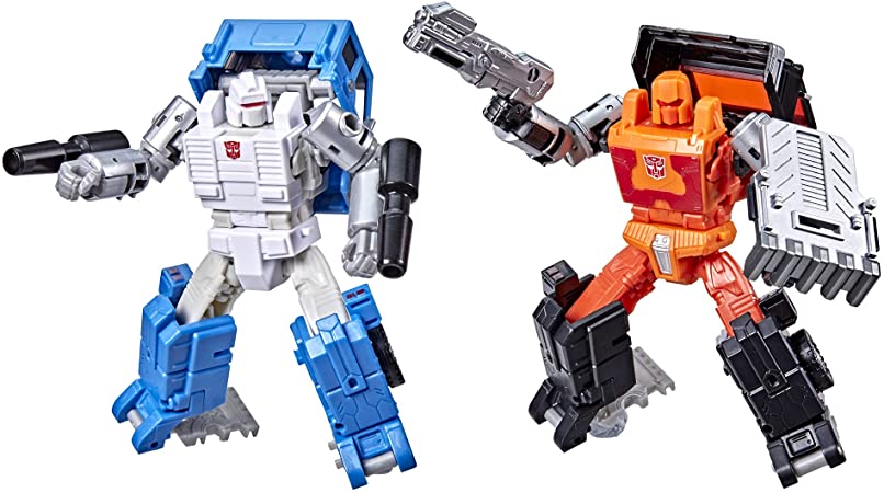 Transformers Generations War for Cybertron Golden Disk Collection Chapter 1, Autobot Road Ranger and Autobot Puffer, Amazon Exclusive, Ages 8 and Up, 5.5-inch