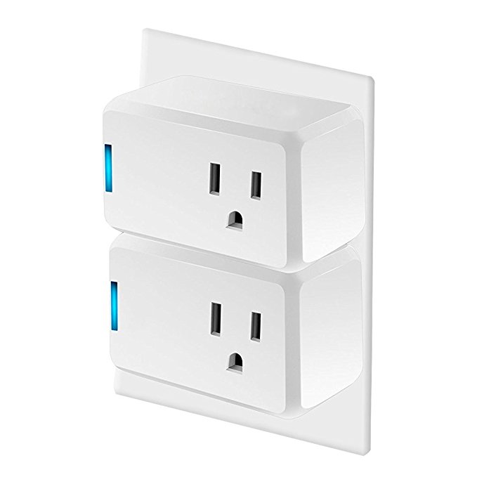 Mini Wi-Fi Smart Plug, MWAY Smart Switch Outlet Socket Cellphone Wireless Remote Control From Anywhere, Compatible with Alexa, No Hub Required, with Timer Function For Most Household Appliances