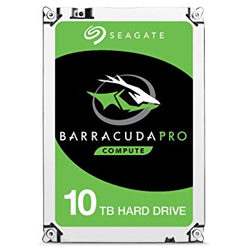 Seagate BarraCuda Pro Performance Internal Hard Drive SATA HDD 10TB 6GB/s 256MB Cache 3.5-Inch - Frustration Free Packaging (ST10000DM0004)