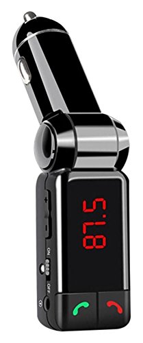 Generic afec Wireless in-Car Bluetooth FM Transmitter, FM Radio Adapter, WEILIANTE Bluetooth Car Kit Supports TF/Micro SD Card USB Car Charger with Handsfree Calling Car MP3 Player